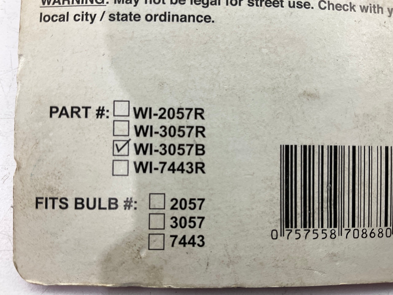 Pilot WI-3057B Tail & Parking Light Lamps Bulb, 2PC, Blue Coating