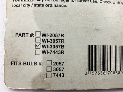 Pilot WI-3057B Tail & Parking Light Lamps Bulb, 2PC, Blue Coating