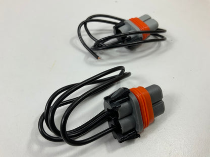 (2) Pilot Headlight Headlamp Fog Light Bulb Sockets For Bulb # 9006