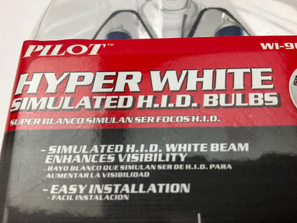 Pilot WI-9006BP Hyper White Simulated HID Light Bulbs, (9004), 12V 65/45W