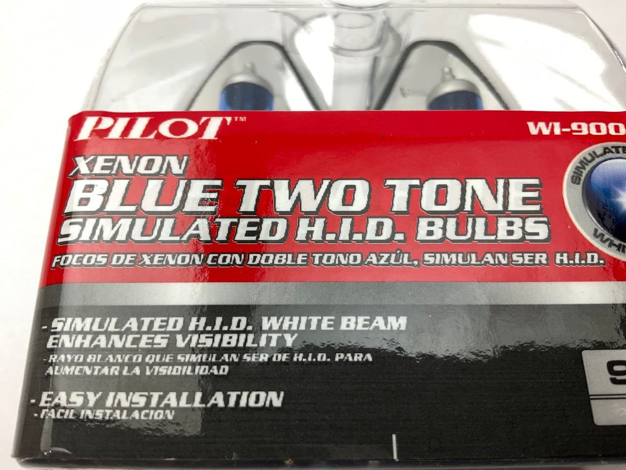 Pilot WI-9006TT - Xenon  Blue Two Tone Simulated HID Light Bulbs, 12V/55W