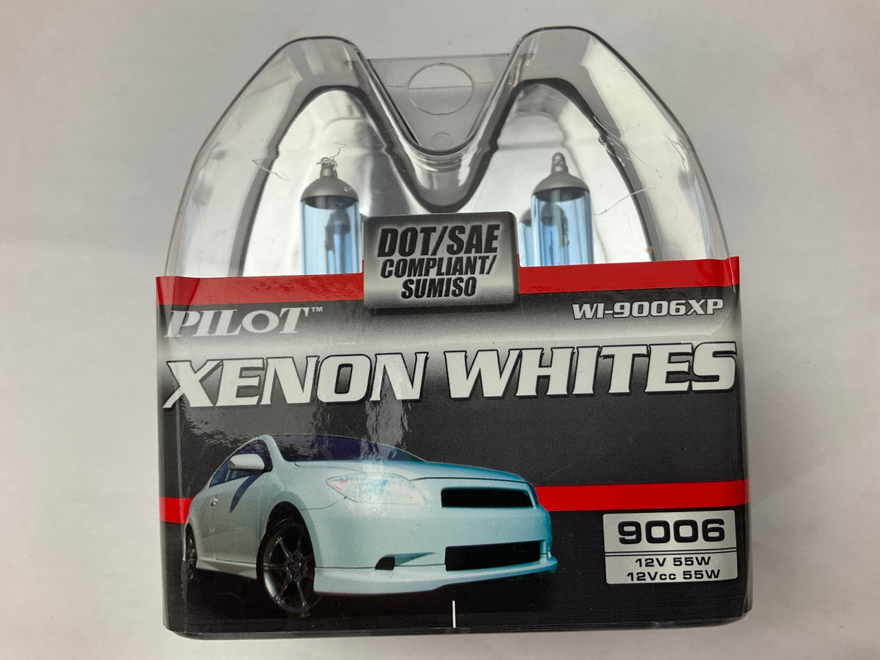 Pilot WI-9006XP Xenon Whites Light Bulb (9006), 12V 55W, 2 Bulbs (PAIR)