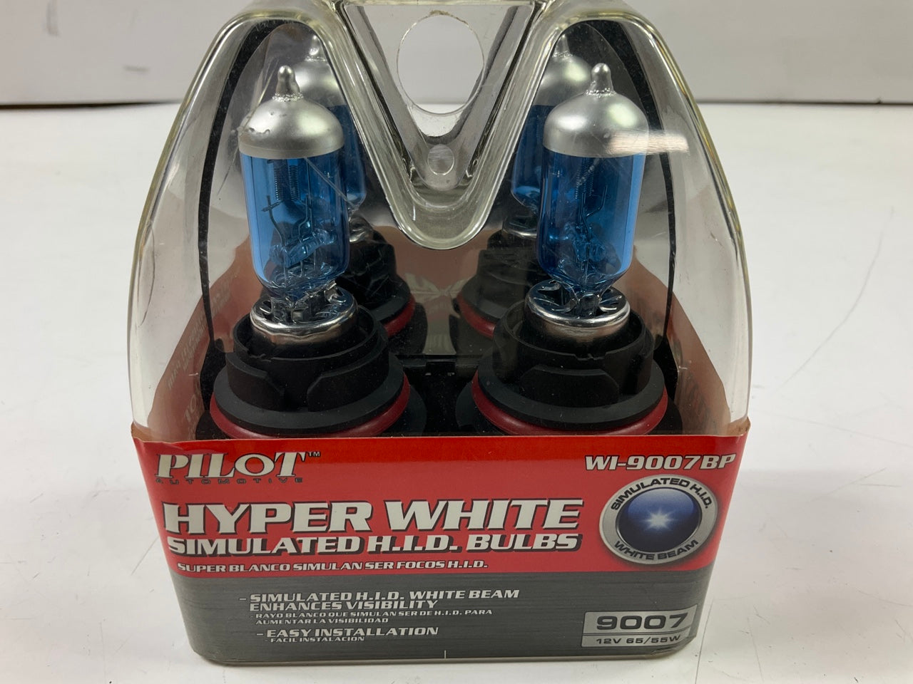 Pilot WI-9007BP Headlight Light Bulbs,  HYPER-WHITE # 9007 Bulbs, Pair