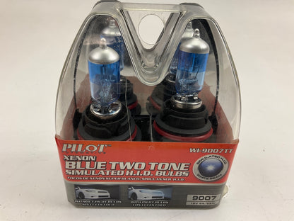 Pilot WI-9007TT Headlight Light Bulb, Xenon Blue Two Tone, 9007, Pair