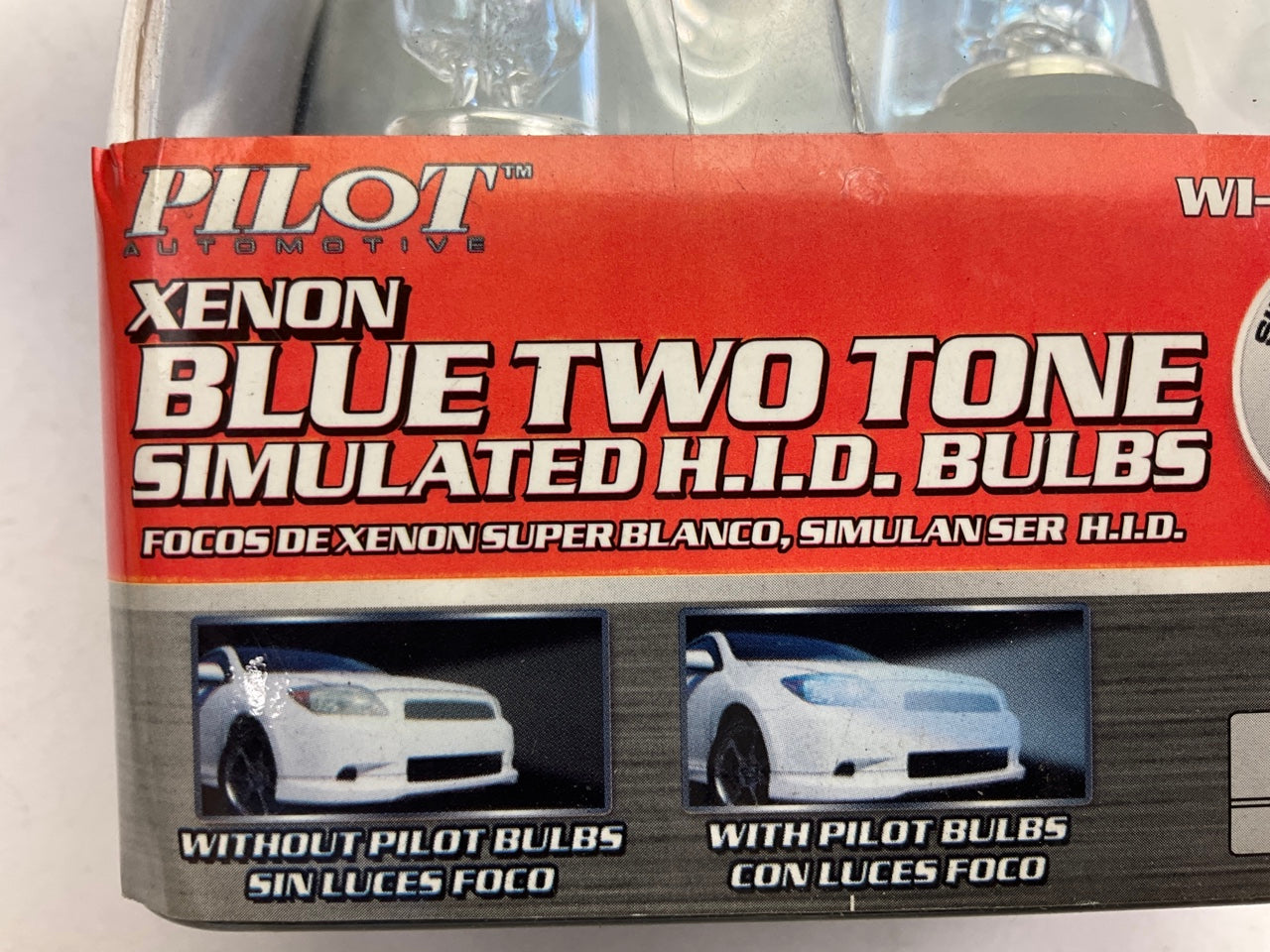 Pilot WI-9007TT Headlight Light Bulb, Xenon Blue Two Tone, 9007, Pair