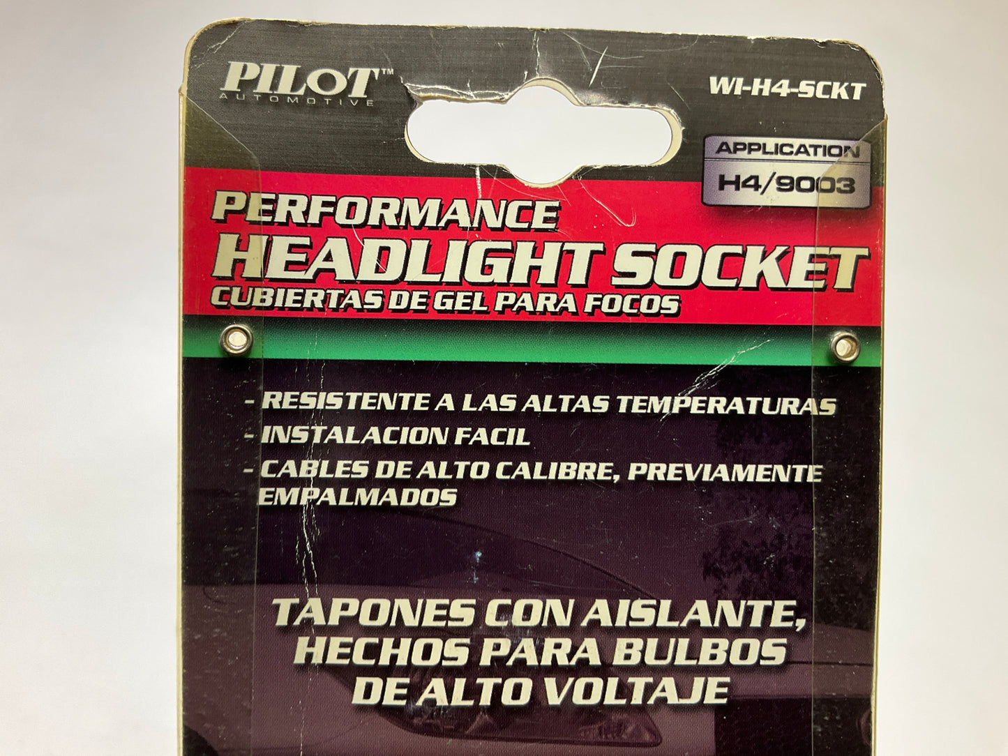 (2) Pilot Headlight Headlamp Light Bulb Socket Pigtail Connector H4 / 9003 Bulb