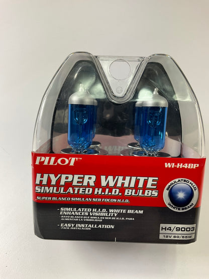 Pilot WI-H4BP Hyper White Light Bulb H4 Application, 12V 60 55W, 2 PC