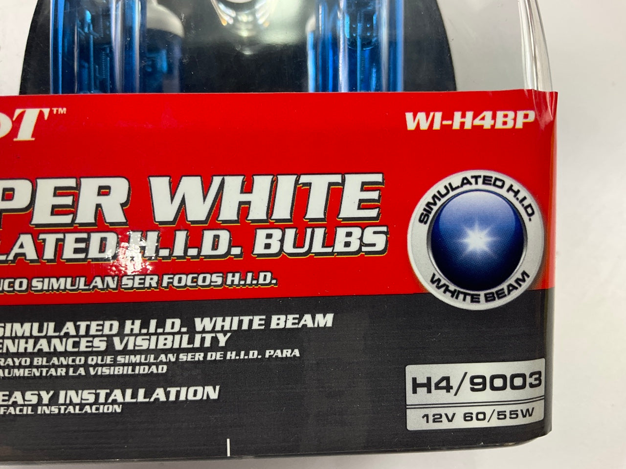 Pilot WI-H4BP Hyper White Light Bulb H4 Application, 12V 60 55W, 2 PC