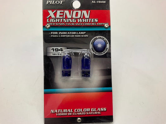 Pilot WL-194W Super White Halogen Bulbs (194 / T10) - 2 PACK