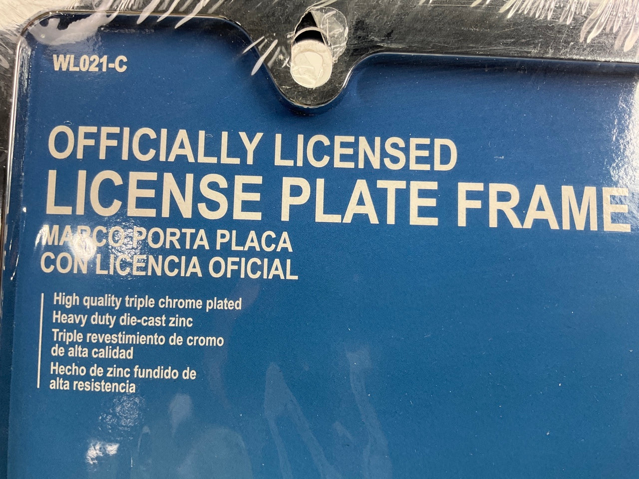 (2) Pilot WL021C Chrome License Plate Frame With Official Ford Logo