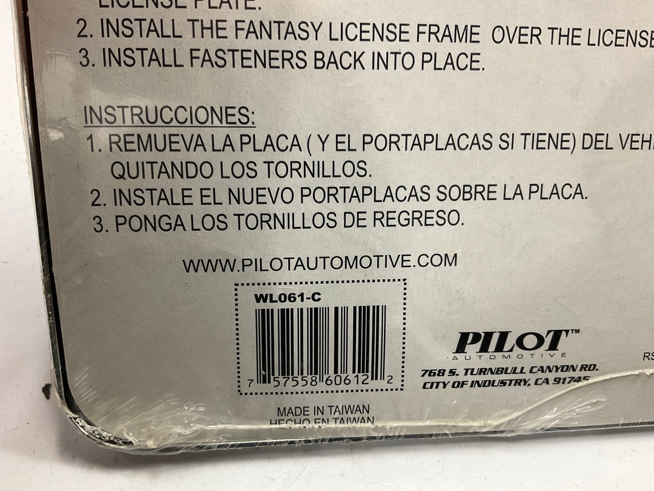 Pilot WL061-C Acura License Plate Chrome Frame