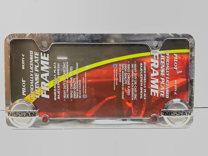 Pilot WL071C Triple Chrome Plated License Plate Frame For NISSAN