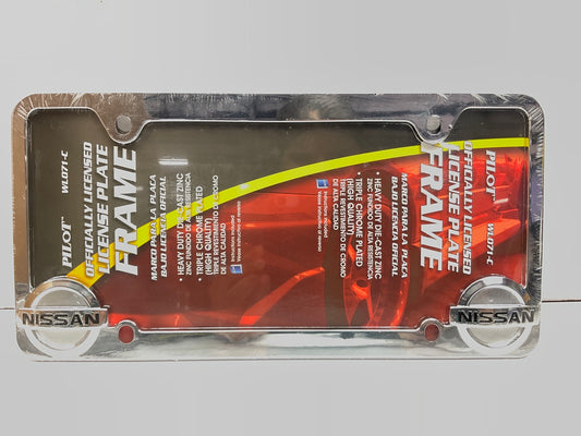 Pilot WL071C Triple Chrome Plated License Plate Frame For NISSAN
