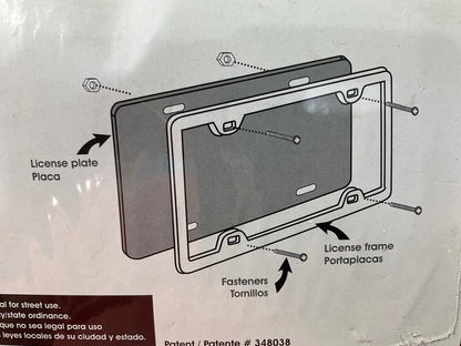 (2) Pilot WL108-C Chrome License Plate Frame With Eagle Logo