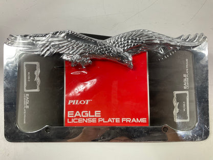 Pilot WL108-C Chrome License Plate Frame With Eagle Logo