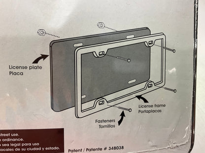 Pilot WL108-C Chrome License Plate Frame With Eagle Logo