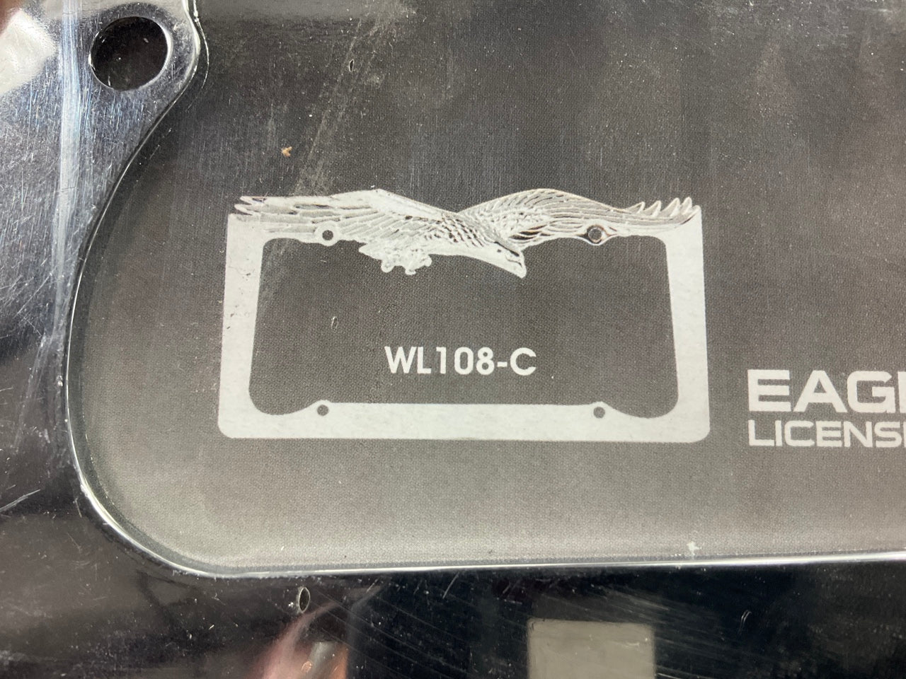 Pilot WL108-C Chrome License Plate Frame With Eagle Logo