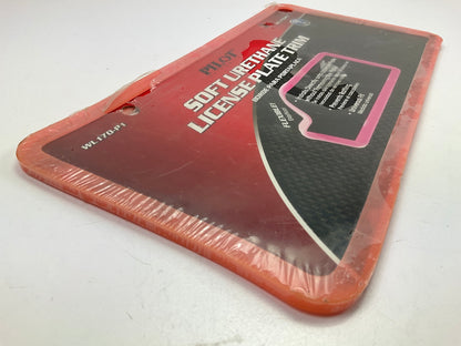 Pilot WL170-P1 Stretchable License Plate Frame, Pink Soft Urethane - Flexable !