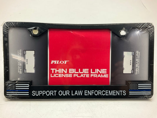 Pilot WL818 Support Law Enforcement With Police Blue Line License Plate Frame