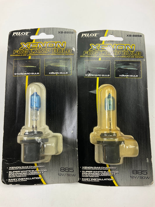 (2) Pilot XB-885B Xenon Fog Light Lamp Bulb, 885, 12V / 50W