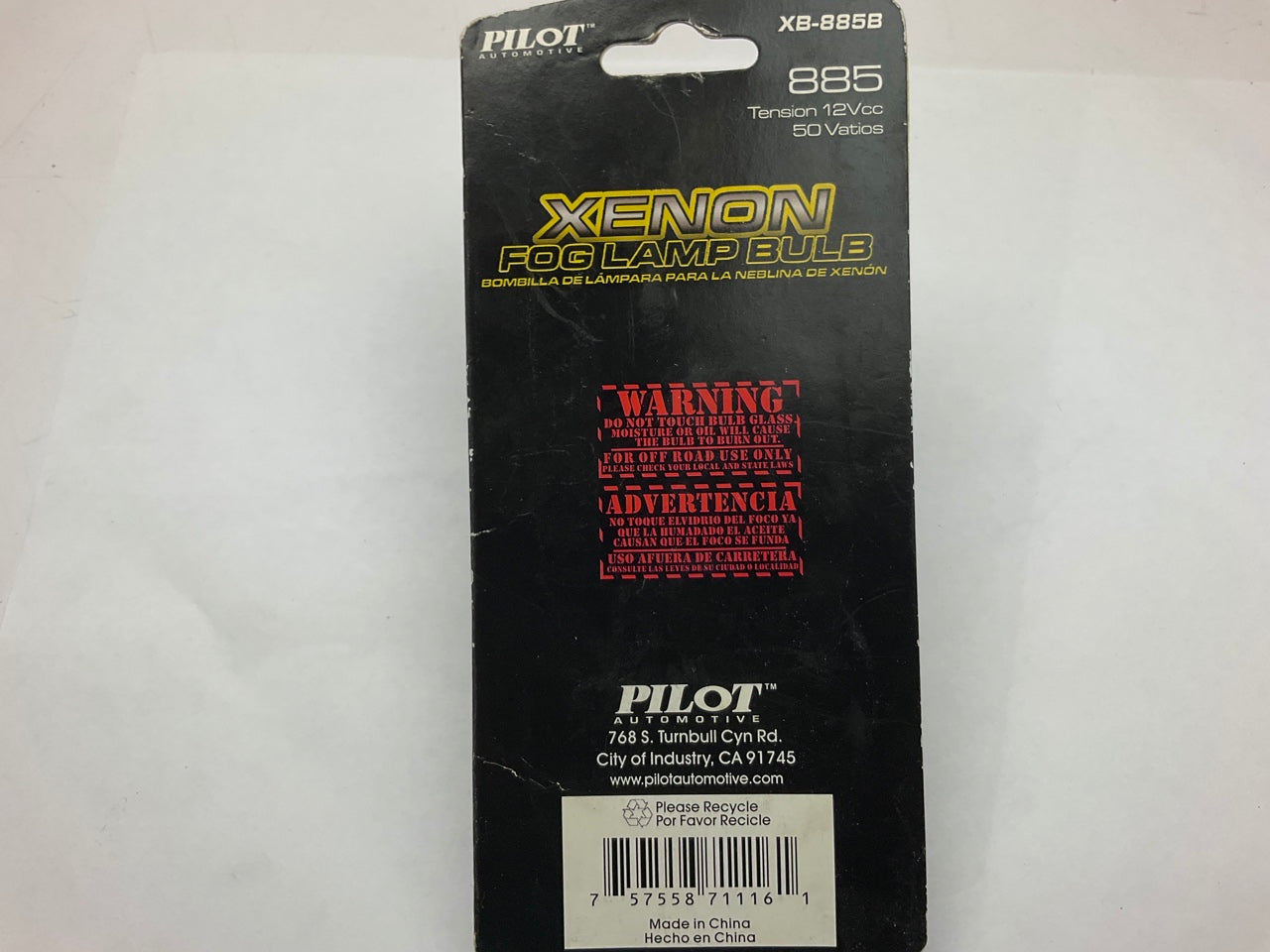 Pilot Automotive 885B Super White Headlight / Fog Xenon Gas Charged Light Bulb