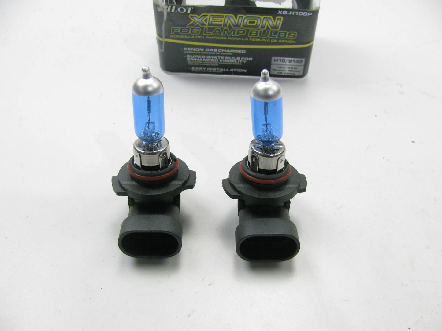 Pilot XB-H10BP Xenon H10 / 9145 45W Fog White Light Bulbs, Pair