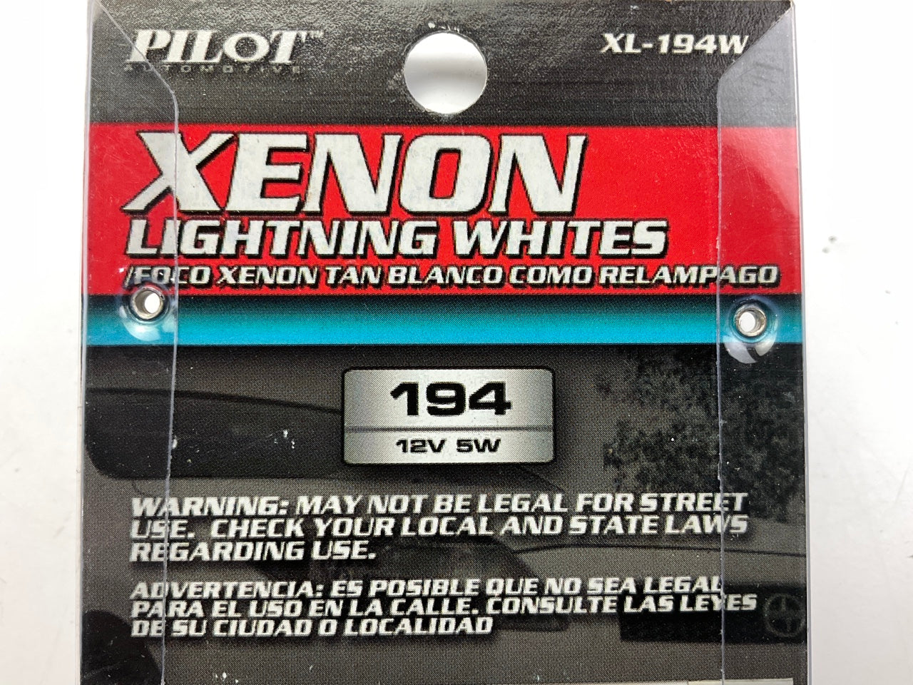 Pilot XL-194W Indicator Light Bulb Natural Color Glass Bulb HID White 194 12V