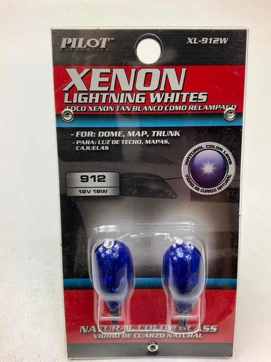 Pilot XL-912W Xenon White Dome Map Trunk Light Lamp Bulb 12V 15W, 912 - 2 Pack