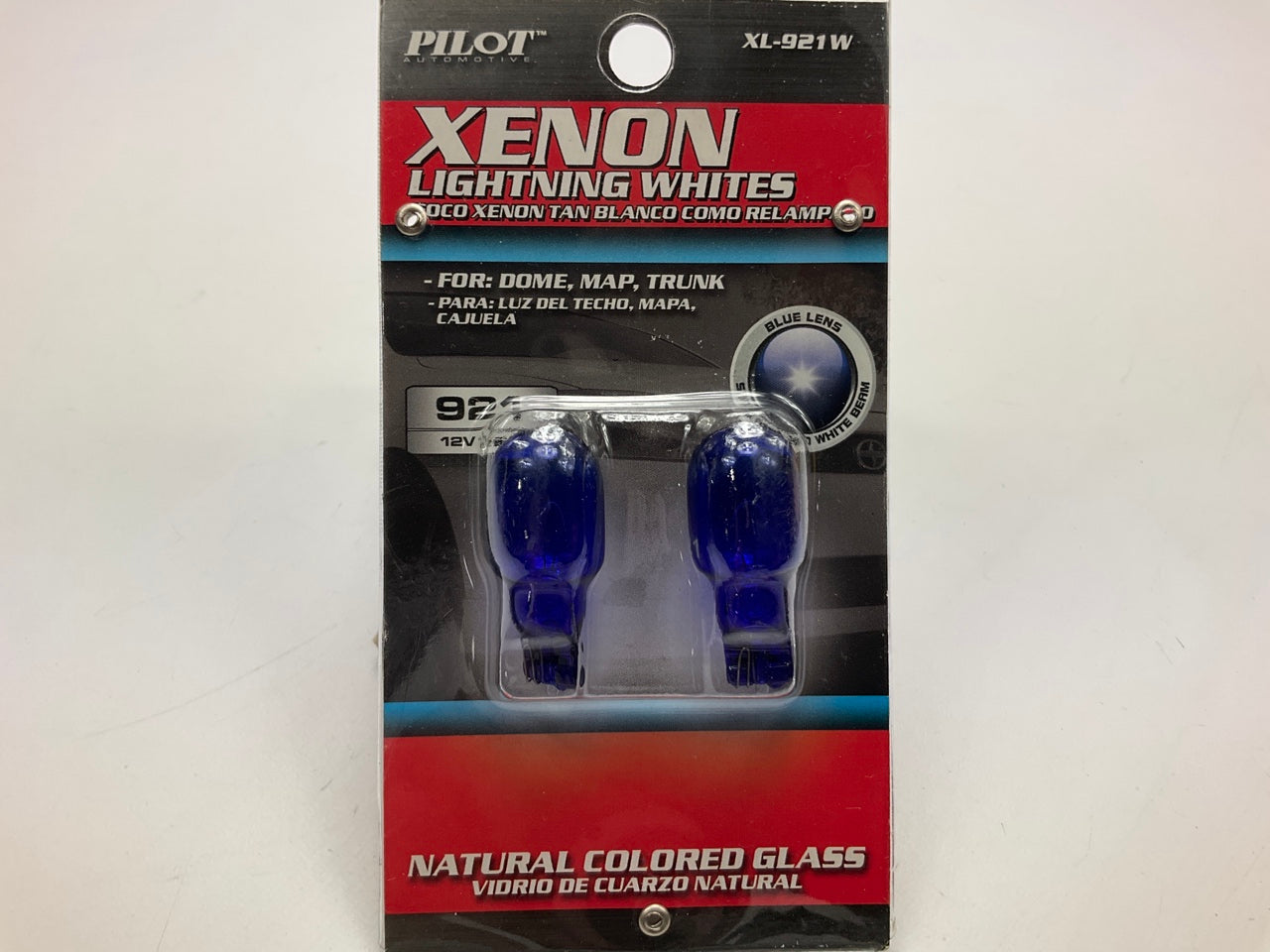 Pilot XL-921W Xenon White Light Bulbs, Pair, # 921 For Dome, Map Light, Trunk