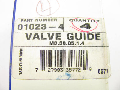 (4) Pioneer 01023 Engine Valve Guides for Detroit Diesel 142 2.3L 2V Head