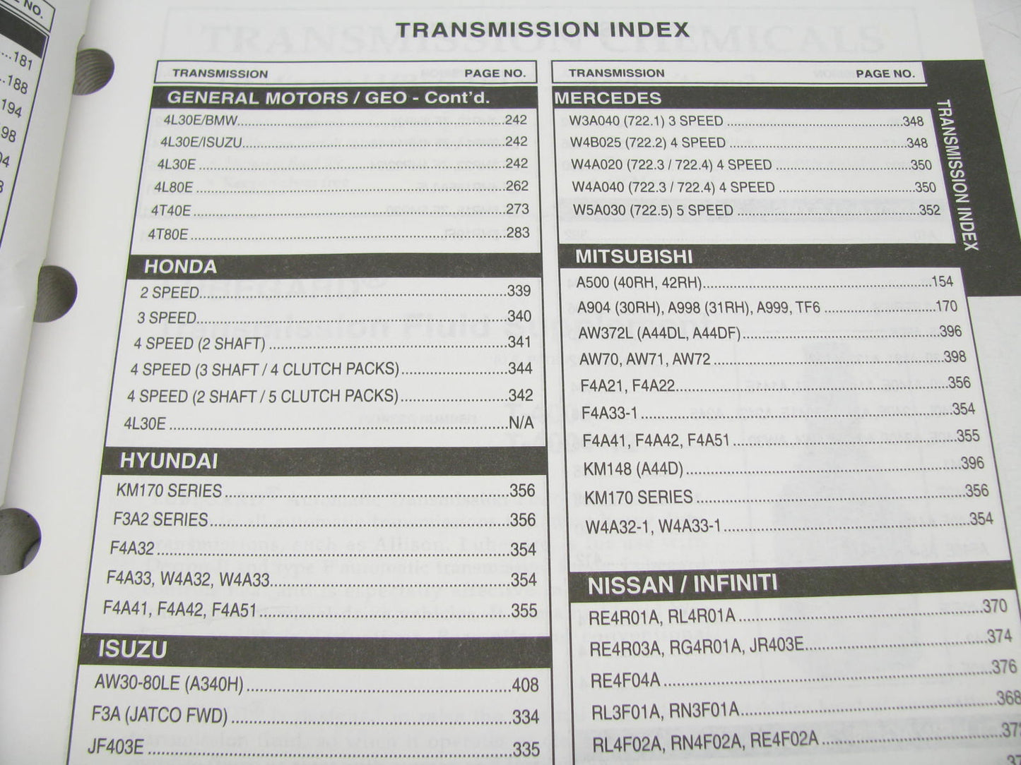 Pioneer INC TR-2001 Transmission Parts Supercedes TR-97 488 Pages