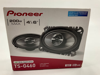 Pioneer TS-G460 4'' X 6'' 2-Way Coaxial Speakers (Pair) - Black