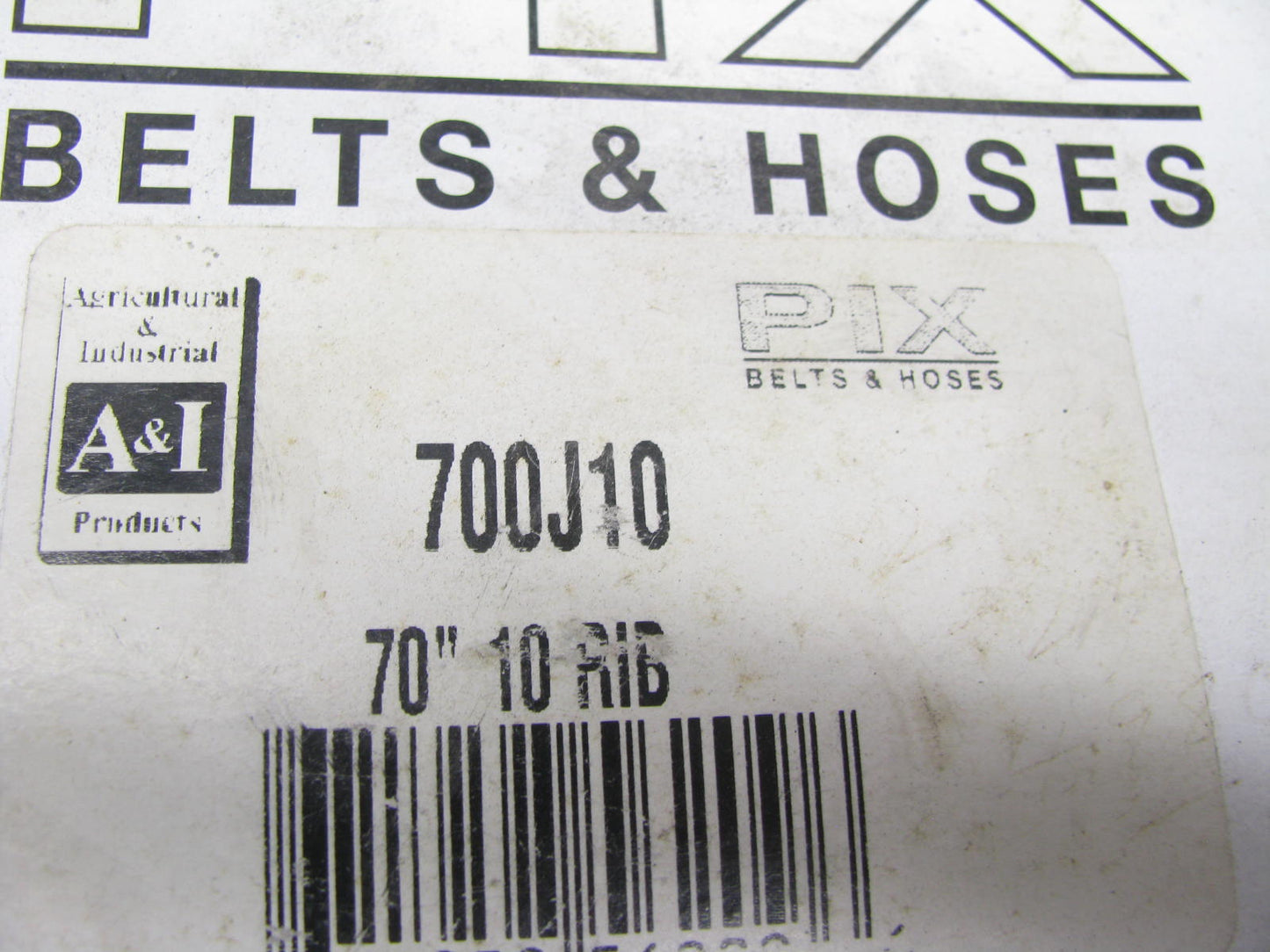 PIX 700J10 Micro Rib Poly V-Belt, 70'' X 10 Ribs