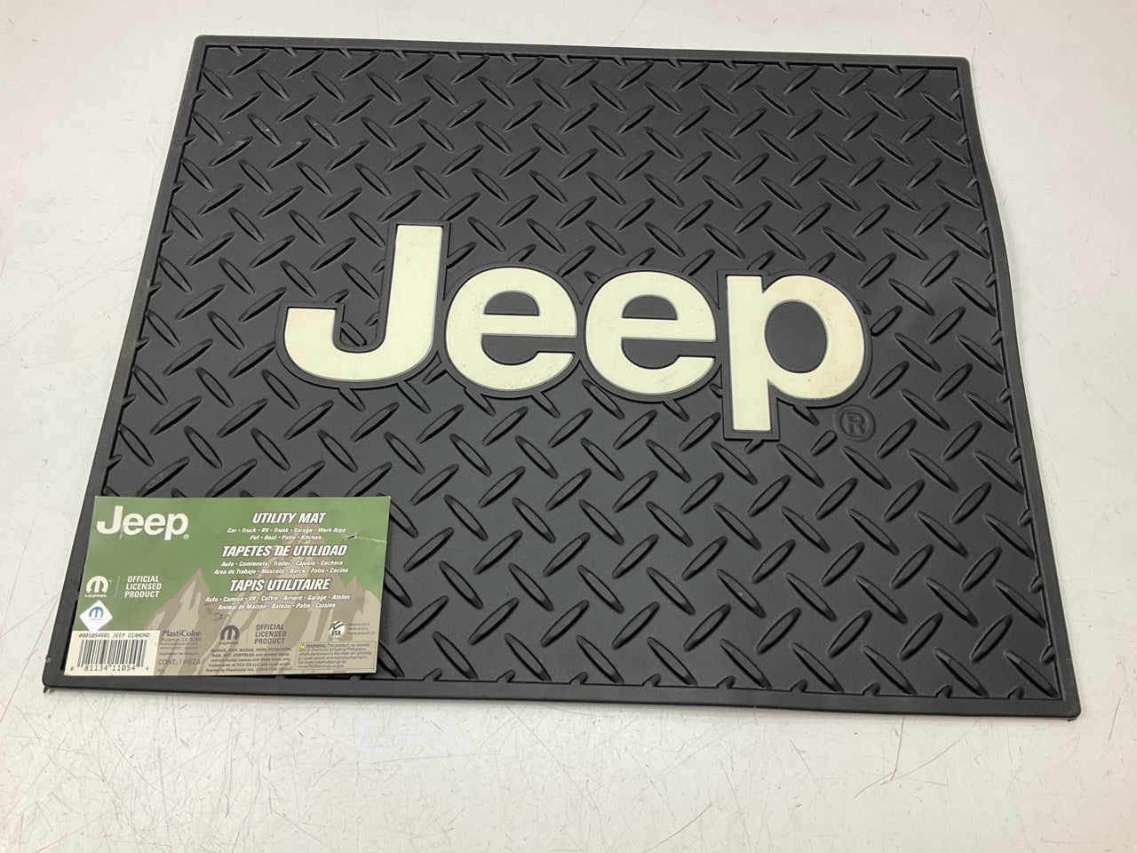 Plasticolor 001054R01 Utility Floor Liner Mat - 14-1/2'' X 16-1/2'' For Jeep