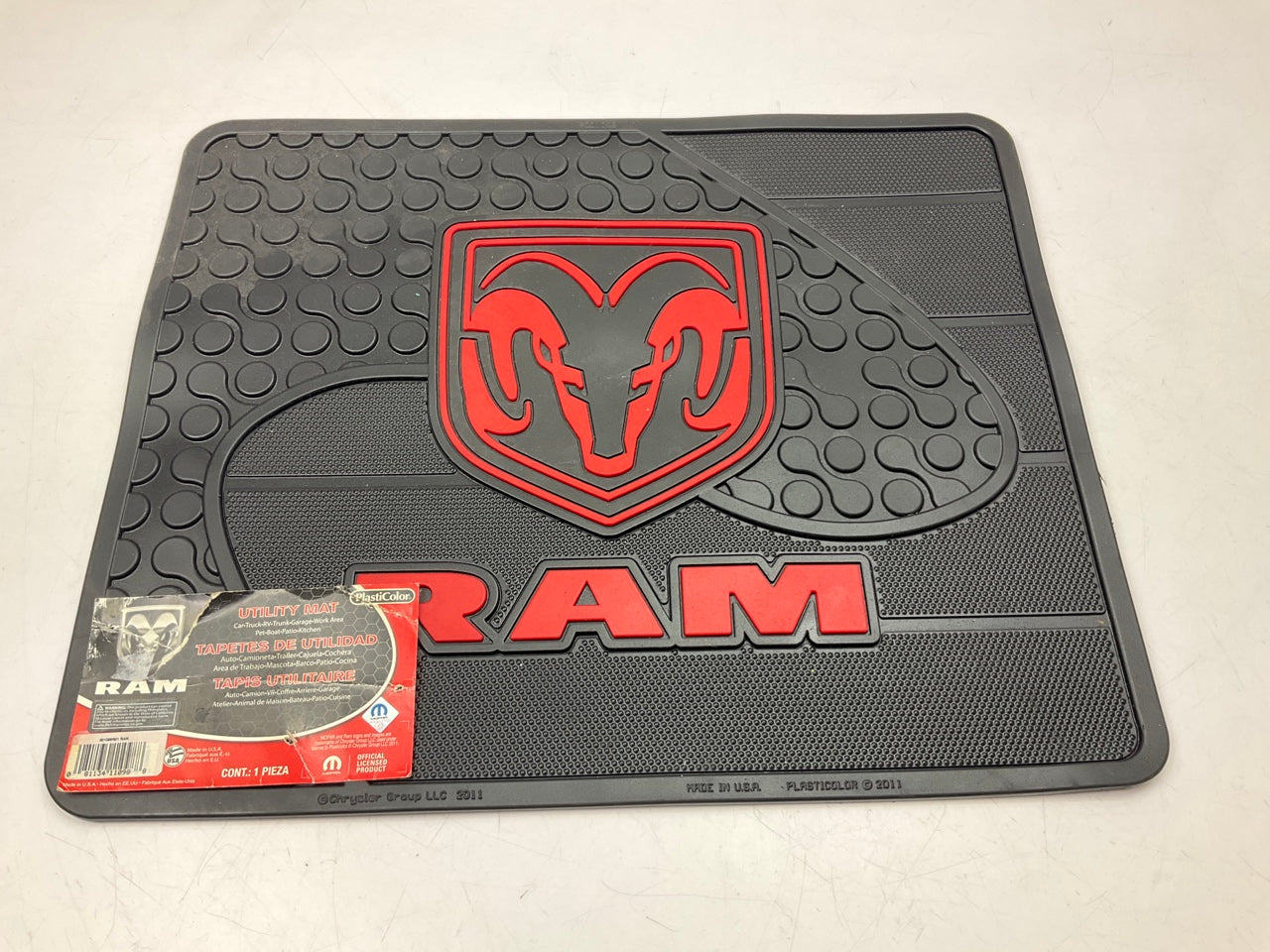 Plasticolor 001098R01 Factory Logo Molded Utility Mat- 14'' For Ram