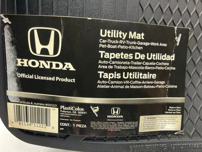 Plasticolor 001221 Rear Rubber 14''x16'' Utility Floor Mat Cover For Honda