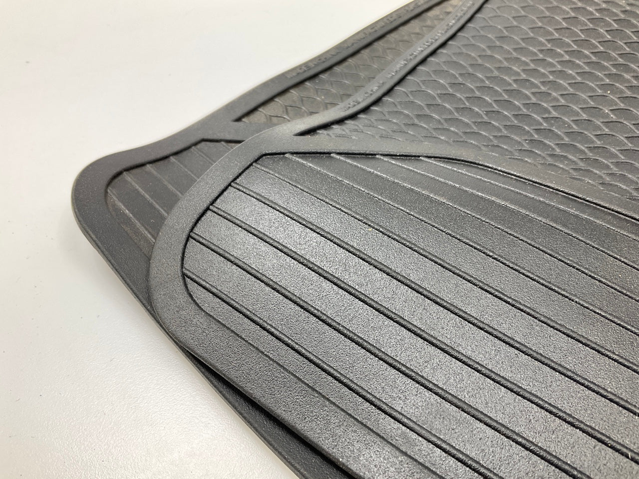 Plasticolor 001222 Rubber Utility Cargo Floor Rubber Liner Mats 17x14'' For Jeep