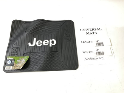 Plasticolor 001222 Rubber Utility Cargo Floor Rubber Liner Mat 17x14'' For Jeep