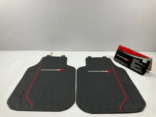 Plasticolor 001619R01 Rubber Floor Mats, 2-Piece, 26-3/4'' X 18'', For Dodge