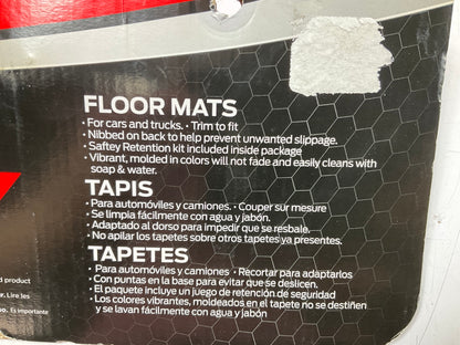 Plasticolor 001619R01 Rubber Floor Mats, 2-Piece, 26-3/4'' X 18'', For Dodge