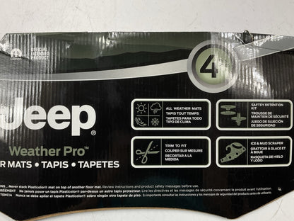 STAINED - Plasticolor 001668 All Weather Rubber Floor Mats 4-Piece Set For JEEP