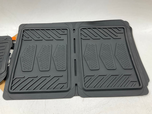 Plasticolor 001671R01 Universal 4-Pc Rubber Floor Mats For Harley Davidson Logo
