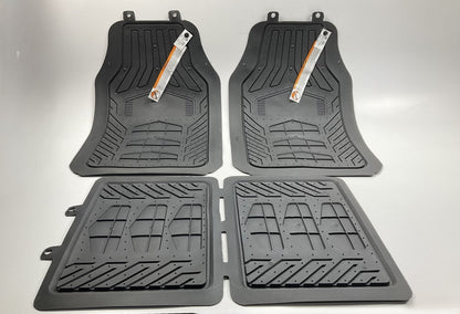 STAINED - Plasticolor 001672 Black Rubber Floor Mats For Dodge Ram, 27''x17.5''