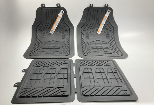 STAINED - Plasticolor 001672 Black Rubber Floor Mats For Dodge Ram, 27''x17.5''