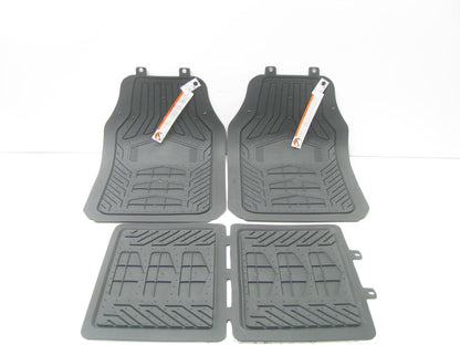 Plasticolor 001672 Black Rubber Floor Mats For Dodge Truck, With Logo, 27''x17.5''