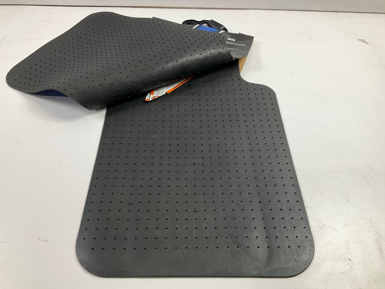 Plasticolor 001727 R Racing Velocity Blue 2-Piece Floor Mats  26-3/4'' X 17''