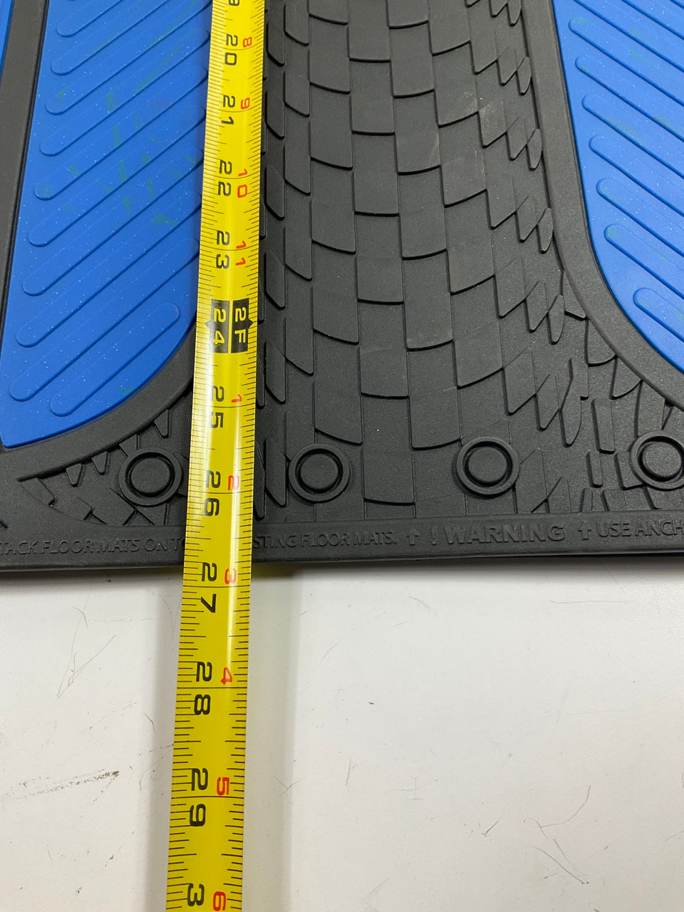 Plasticolor 001727 R Racing Velocity Blue 2-Piece Floor Mats  26-3/4'' X 17''