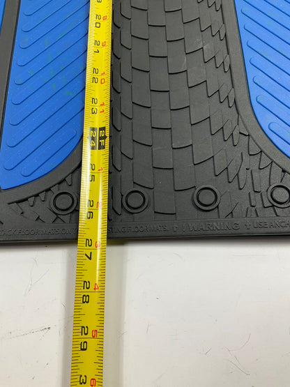 Plasticolor 001727 R Racing Velocity Blue 2-Piece Floor Mats  26-3/4'' X 17''