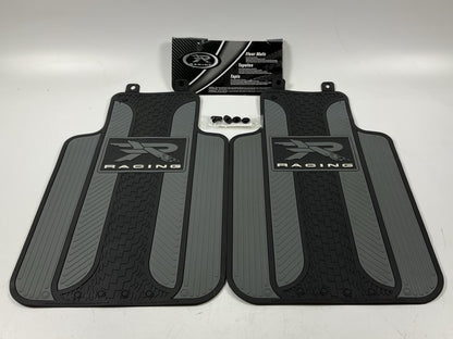 Plasticolor 001727R25 ''R Racing'' Universal Rubber Floor Mats, Pair,  27''x17.5''