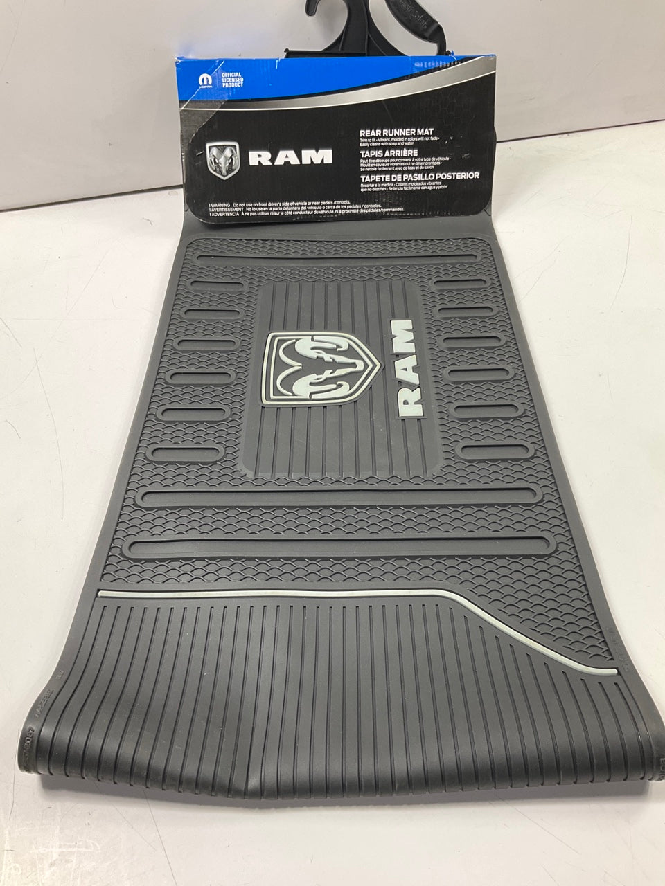 Plasticolor 001817R25 Rear Rubber Floor Runner Mat For Ram Trucks, 60''x13.5''